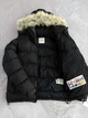 Зимова куртка Moncler з капюшоном натурального лисячого хутра, чоловіча, чорна, розмір L - зображення 5