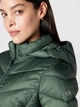 Куртка демисезонная удлиненная с капюшоном женская Calvin Klein 799669007 XL Зеленая (1163161085) - изображение 5
