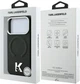 Etui na smartfon Apple iPhone 18 Pro Max/17 Pro Max Karl Lagerfeld Grained Embossed Ring & Kameo Logo MagSafe Black (KLHMP18X6PWBKECK) - obraz 8