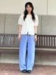 Брюки женские Uniqlo 95865816 M Голубые (1163259536) - изображение 8