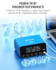 Быстрое зарядное устройство RELIFE Q6 / 1xType-C PD / 1xUSB QC / 4xUSB / дисплей / 70W Max / Blue - изображение 4