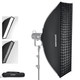 Прямокутний софтбокс NEEWER NS17S 30x120см із стільниковою сіткою - зображення 1