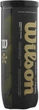 Piłki do padla Wilson Premier Padel Speed 3 ball can Żółte (WR8908501001) (97512831055) - obraz 1