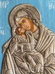 Эксклюзивная икона Пресвятой Богородицы Сладкое Лобзание (Гликофилуса) 17×25 см - изображение 9