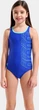 Купальник закритий для дівчат Arena DETAIL SWIMSUIT SWIM PRO BACK синій Діт 116 см - зображення 1