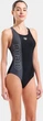 Купальник слитный для женщин Arena DUOGRAF SWIMSUIT V BACK черный, серый 46 - изображение 1