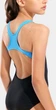 Купальник слитный для девушек Arena GRAPHIC SWIMSUIT SWIM PRO BACK черный, бирюзовый Дит 140 см - изображение 5