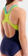 Купальник слитный для девушек Arena PAINT SWIMSUIT SWIM PRO BACK темно-синий Дит 140 см - изображение 5
