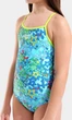 Купальник закритий для дівчат Arena STARS SWIMSUIT LIGHT DROP BACK блакитний Діт 116 см - зображення 3