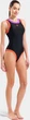 Купальник слитный для женщин Arena BOLD LINES SWIMSUIT черный 38 - изображение 2