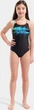 Купальник слитный для девушек Arena PAINT SWIMSUIT SWIM PRO BACK черный Дит 164 см - изображение 2