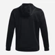 Спортивна кофта флісова чоловіча утеплена Under Armour Armour Fleece Fz Hoodie 1373357-001 M Чорна (2009000384556) - зображення 4