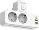 Listwa zasilająca Beline z podświetleniem LED 2xUSB-A/USB-C/2xAC White (5906849664142) - obraz 1