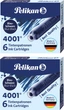 Набір чорнильних картриджів Pelikan коротких Blue-Black 6 шт (4012700301185) - зображення 1