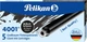 Набір картриджів Pelikan 4001 Brilliant Black 5 шт довгі Чорні (4012700310613) - зображення 1