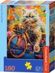Puzzle Castorland Kwiatowa przejażdżka kotka 180 elementów (5904438018529) - obraz 1