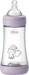 Butelka do karmienia Chicco Perfect 5 ze smoczkiem silikonowym 2+ miesięcy 240 ml Różowa (8058664180974) - obraz 3