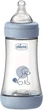 Butelka do karmienia Chicco Perfect 5 ze smoczkiem silikonowym 2+ miesięcy 240 ml Niebieska (8058664180981) - obraz 4