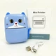 Портативный детский термопринтер с Bluetooth A8 Cat мини принтер для телефона Blue - изображение 6
