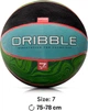 Piłka do koszykówki Meteor Dribble Niebiesko-zielono-czarna (5900724058095) - obraz 3
