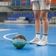 Piłka do koszykówki Meteor Dribble Niebiesko-zielono-czarna (5900724058095) - obraz 5