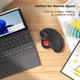 Беспроводная трекбол-мышь Nulea M501 Bluetooth 2,4 ГГц, 4 уровня DPI, 6 кнопок, аккумулятор, управление большим пальцем, красная - изображение 7