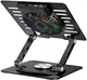 Podstawka Wozinsky CoolBase RGB chłodząca z obrotem 360° do laptopa Black (5907769387692) - obraz 5