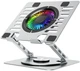 Podstawka Wozinsky CoolBase RGB chłodząca z obrotem 360° do laptopa Silver (5907769387708) - obraz 3