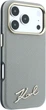 Etui do smartfona Apple iPhone 18 Pro/iPhone 17 Pro Karl Lagerfeld Saffiano Small Script Metal Logo MagSafe Beige (3666339658885) - obraz 4