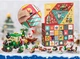 Різдвяний конструктор адвент календар Advent calendar Merry Christmas & New Year 1123 деталы новорічний конструктор для дівчинки хлопчика дорослих Ялинка Санта Клаус сніговик олень потяг пряниковий будиночок 28 моделей - изображение 6