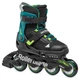 Ролики Rollerblade Microblade XT black-petrol green (поганий тест) (28–32) - изображение 1