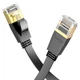 Інтернет кабель (Патч-корд) HOCO US07 General pure copper flat network cable 1Gbps 5m Black - зображення 1