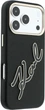 Etui do smartfona Apple iPhone 18 Pro/iPhone 17 Pro Karl Lagerfeld Smooth Big Resin Signature Logo Black (3666339660406) - obraz 4