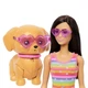 Lalka Mattel Barbie Pets Na wrotkach z pieskiem na smyczy JMJ45 (0194735378128) - obraz 4