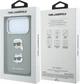 Etui do smartfona Apple iPhone 18 Pro/iPhone 17 Pro Karl Lagerfeld Saffiano with Karl & Choupette Heads Pins & Logo Grey (3666339650377) - obraz 8