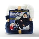 Флисовый плед с рукавами и капюшоном HUGGLE HOODIE BLANKET бордового цвета - изображение 8
