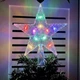 Світлодіодна LED верхівка на ялинку Вифлеємська зірка на батарейках Tree Topper Star Multicolor - изображение 2