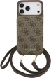 Чохол-гаманець для смартфона Apple iPhone 18 Pro/iPhone 17 Pro Guess 4G Cardslots & Magnetic Closure Crossbody Brown (3666339681104) - зображення 1