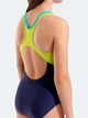 Детский слитный купальник для бассейна для девочки Arena Paint Swimsuit Swim Pro Back 011751-760 128 см Темно-синий (3468337906667) - изображение 5