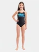 Детский слитный купальник для бассейна для девочки Arena Paint Swimsuit Swim Pro Back 011751-580 128 см Черный (3468337906605) - изображение 3