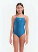 Подростковый слитный купальник для бассейна для девочки Arena Swimsuit Light Drop Solid 005919-696 164 см Синий (3468337875321) - изображение 1