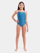 Подростковый слитный купальник для бассейна для девочки Arena Swimsuit Light Drop Solid 005919-696 164 см Синий (3468337875321) - изображение 3