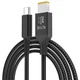 Кабель-переходник PD 135W Type-C на DC Square на 18.5-20V вольт 1.8 м для подзарядки ноутбука Lenovo ThinkPad Yoga Legion с триггером (1.8 метра) Power Delivery и другой техники от повербанка powerbank и зарядного устройства Ymiot - изображение 2