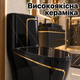 Унитаз дизайнерский черный керамический унитаз под мрамор золотой эксклюзивный унитаз авторский стильный элитный Asans 8607 - изображение 6