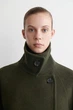 Пальто жіноче COS oversized double-breasted wool long coat 1245359004 S Темний зелений - зображення 2