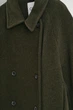 Пальто жіноче COS oversized double-breasted wool long coat 1245359004 S Темний зелений - зображення 6