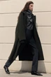 Пальто жіноче COS oversized double-breasted wool long coat 1245359004 S Темний зелений - зображення 7