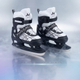 Коньки раздвижные ледовые черные SP-Sport 7677 размер 38-42 Black-White - изображение 8