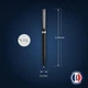 Ручка шариковая Waterman IMPRESSION Black CT BP Серебристый 23 453 - изображение 7