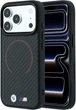 Etui do smartfona Apple iPhone 18 Pro Max/iPhone 17 Pro Max BMW M Kevlar Red Print Ring Metal Logo MagSafe Black (3666339670092) - obraz 1